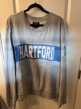 47 Brand Hartford Grey Crewneck with Blue Chest Panel